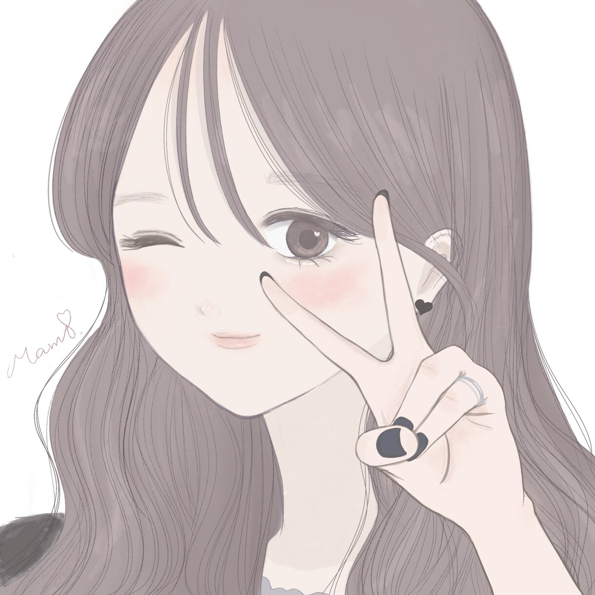 優しい色で柔らかく可愛い雰囲気のイラストを描きます 淡い色を使って、優しい印象の女の子を描くことが得意です。 イメージ4