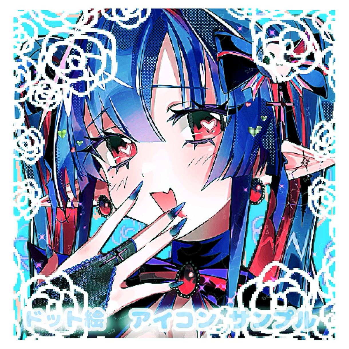 キラキラ個性的‎✧︎めろ可愛いイラスト描きます 商用利用◎／アイコン／MV／歌ってみた／ 等 幅広い用途！ イメージ5