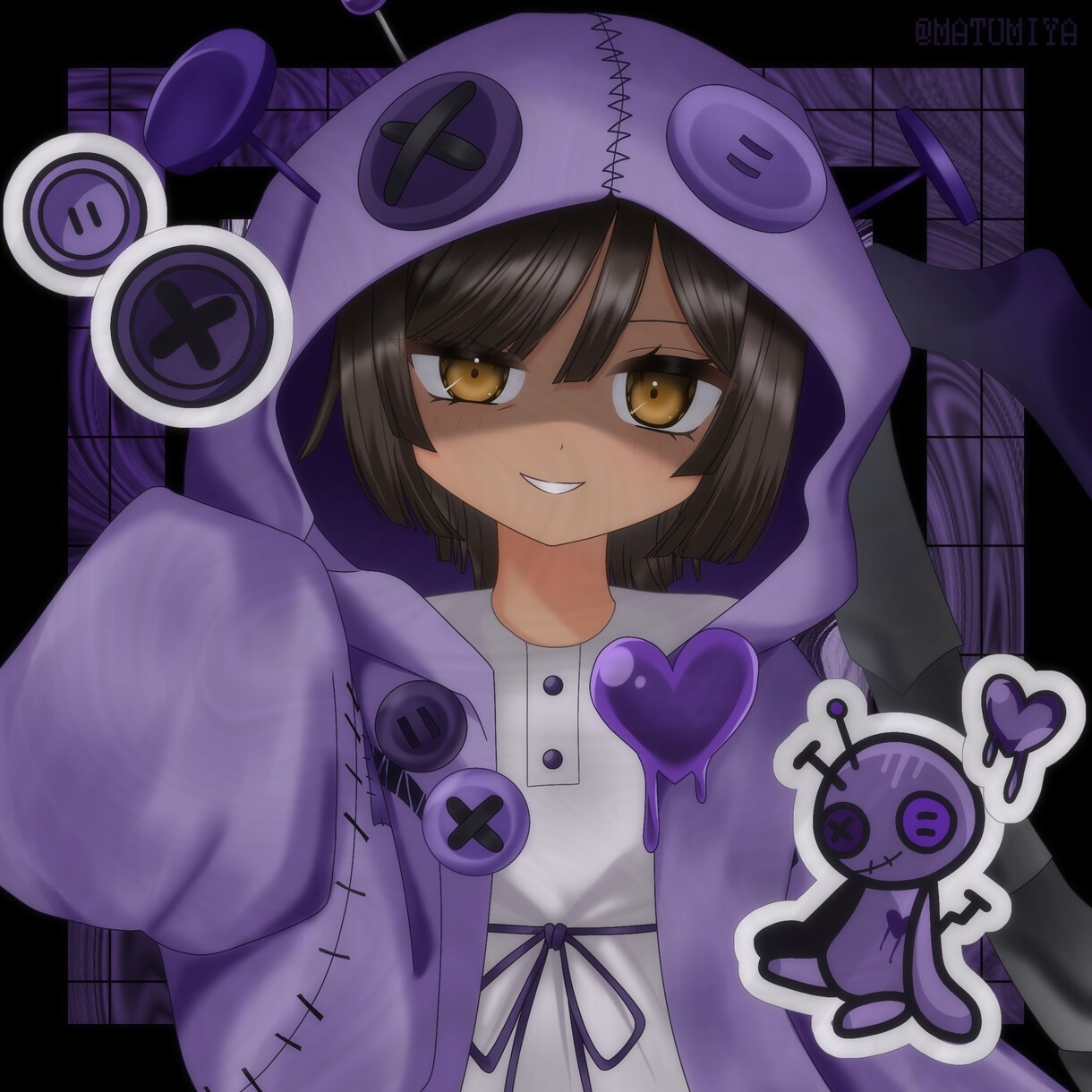 一枚絵、SNSアイコン等お描き致します 可愛いイラストが欲しい方必見！ イメージ3