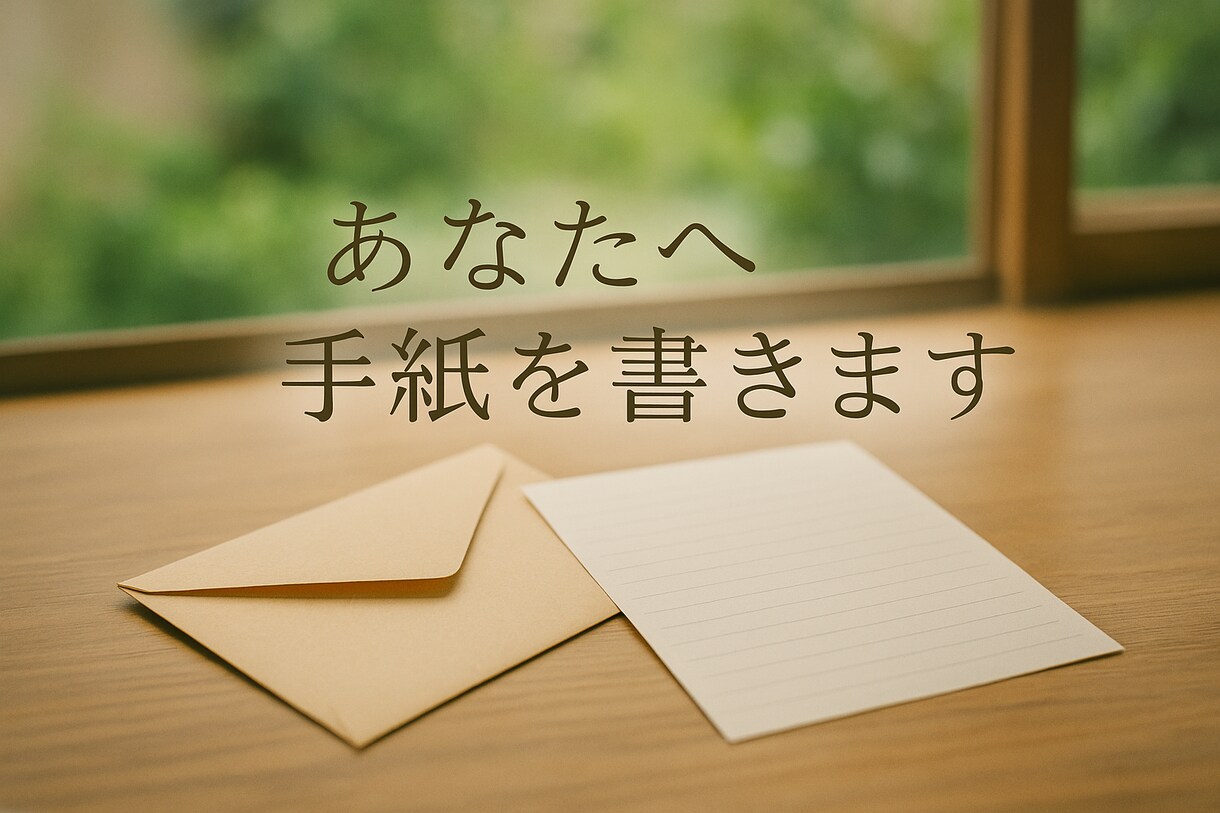 あなたへ、一通の手紙を書きます 自分へのお手紙、もらいませんか？ イメージ1
