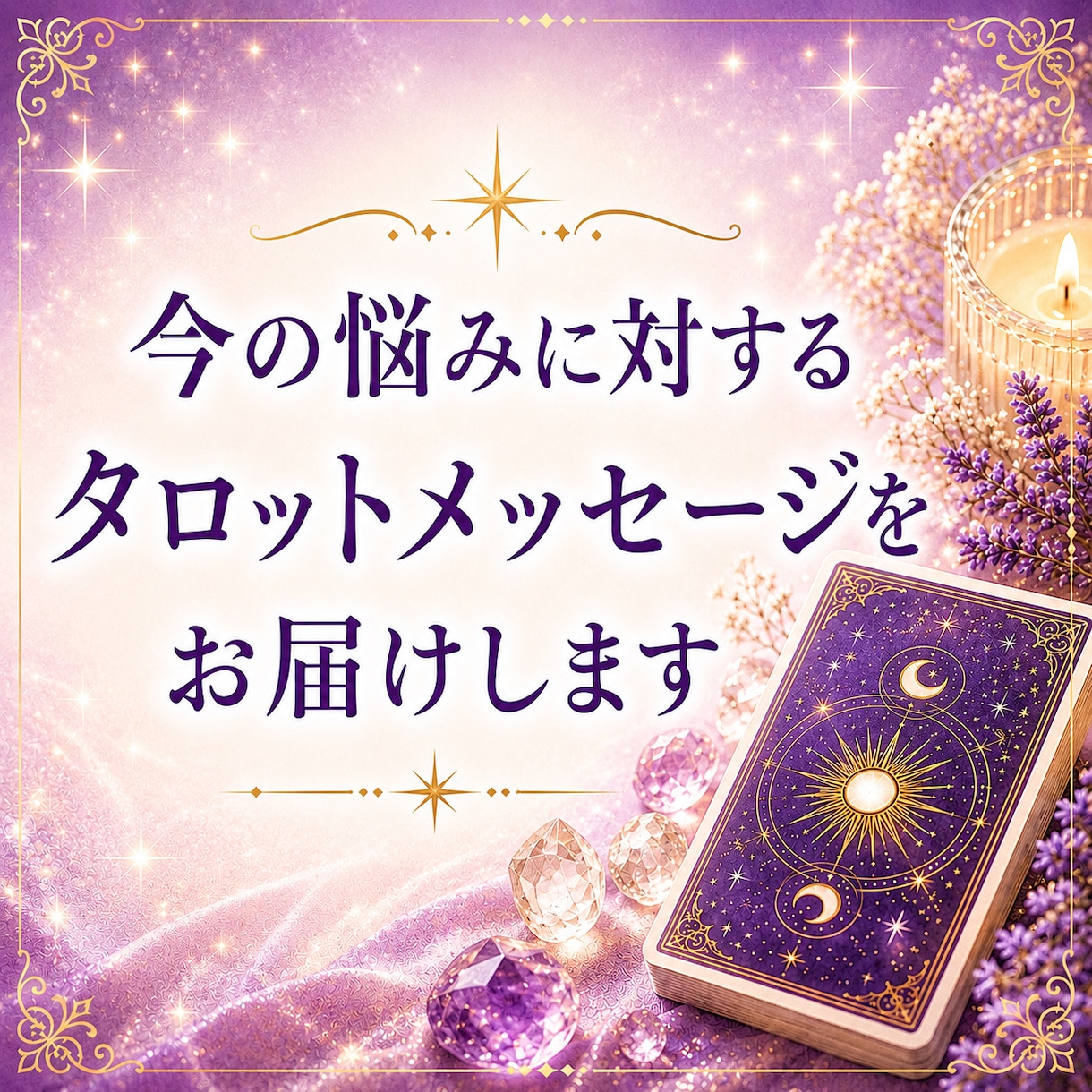 今の悩みに対するタロットメッセージをお届けします 今のあなたに必要な気づきや視点をお届けいたします イメージ1
