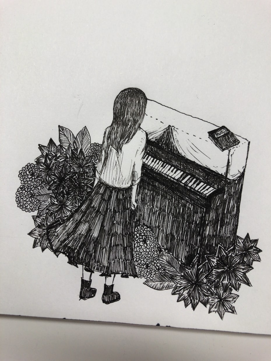 緻密な線ペン画を提供します 細かいペン画を提供します。色付けも可能です。 イメージ6
