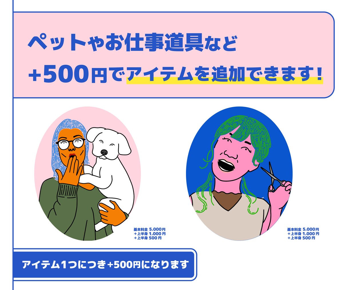 完成データ無料！ちょっとクセのある似顔絵描きます SNSや自己紹介ツールにお使いいただけます！ イメージ4