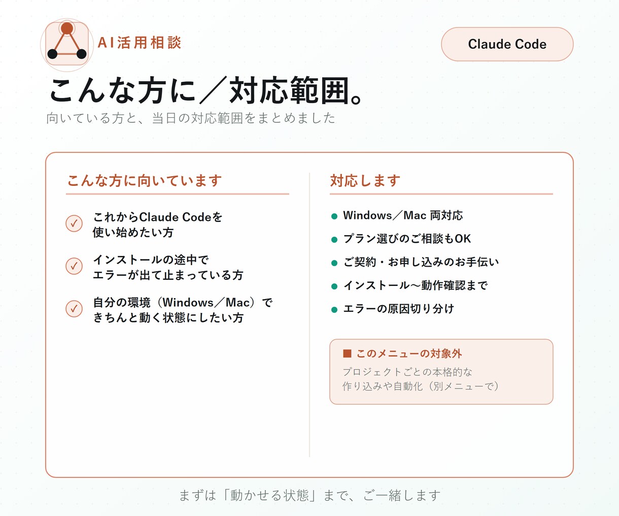 Claude Codeの初期設定を一緒にします つまずく初期設定を60分でまるごと解決 イメージ4