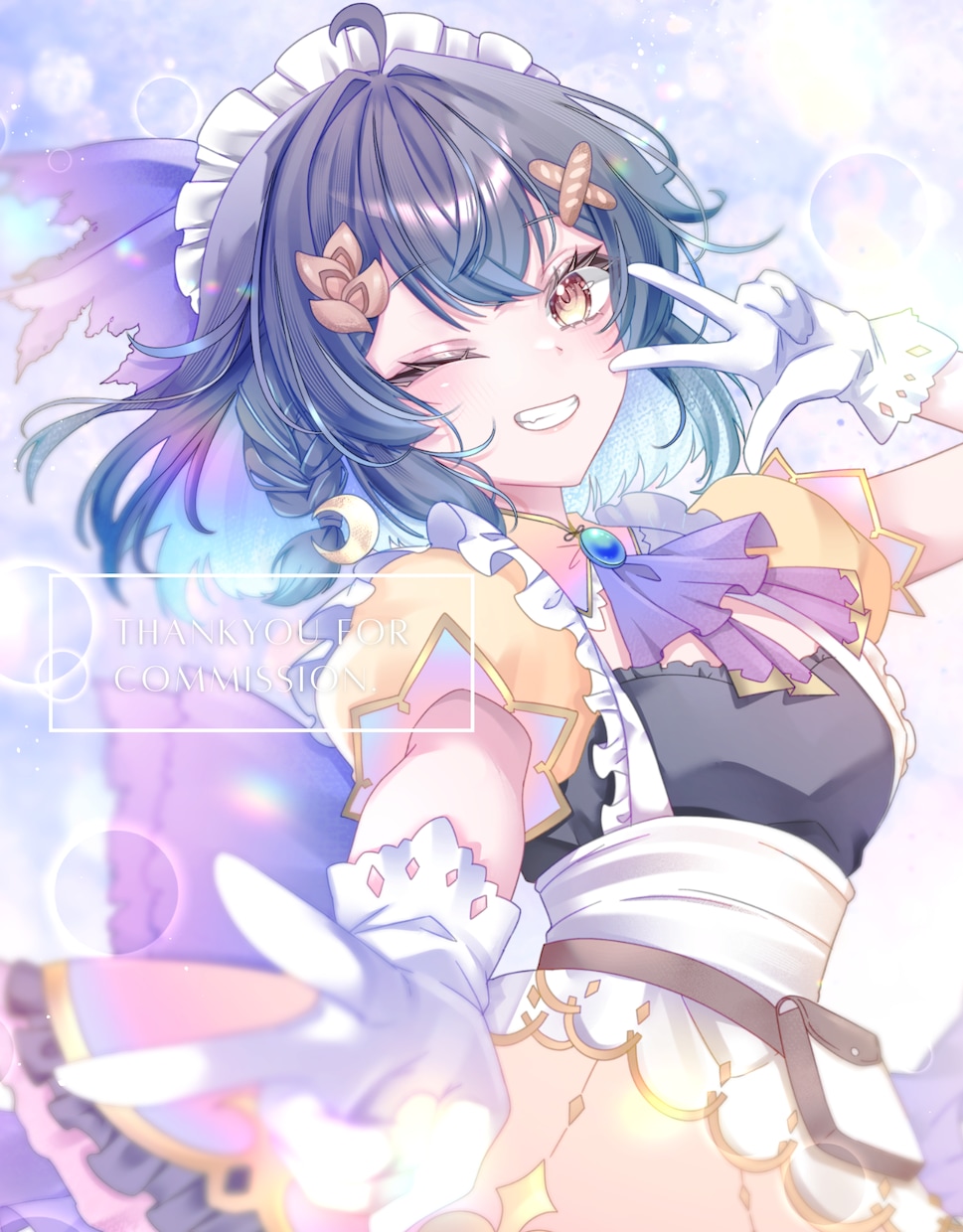 キラキラ空気感が魅力のイラストをお描きします 制限ほぼなしで使えるVtuber様向けのイラスト制作！ イメージ2