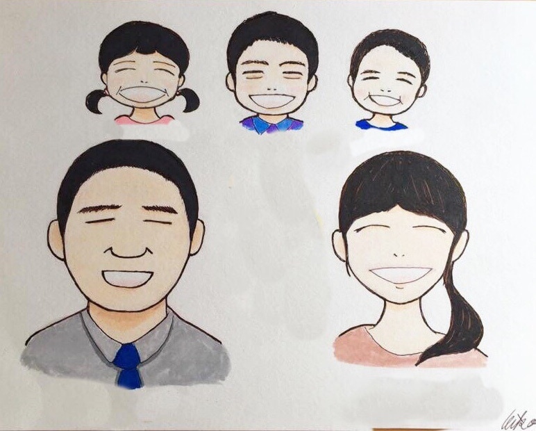 似顔絵をお描きします ＊家族やお友達に絵を贈りたいあなたへ＊誕生日や結婚式などに イメージ4