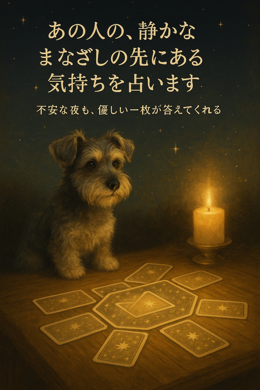 あの人の、静かなまなざしの先にある気持ちを占います 不安な夜も、優しい一枚が答えてくれる イメージ1