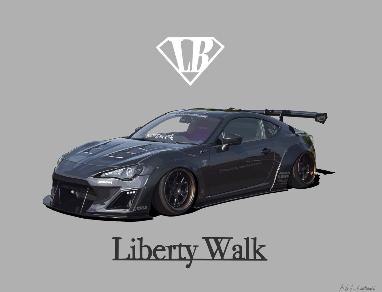 あなたの愛車をリアルにイラスト化します 写真を元に愛車をリアルにイラスト化します！ イメージ1