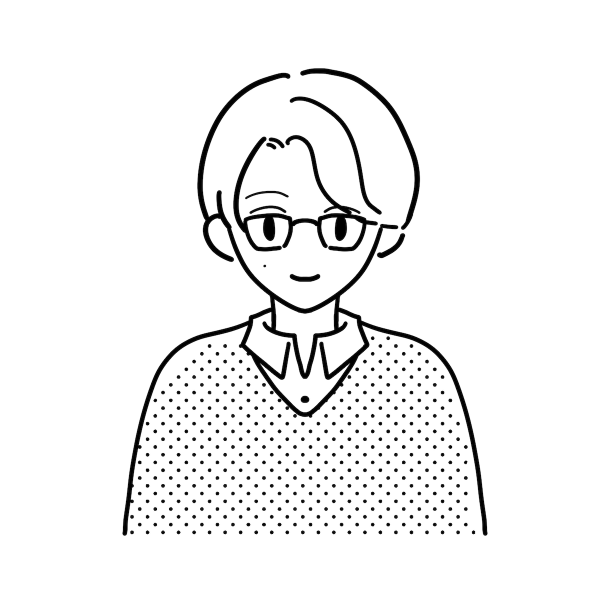 シンプルな人物のイラスト描きます アイコンやヘッダーなどにもどうぞ イメージ6