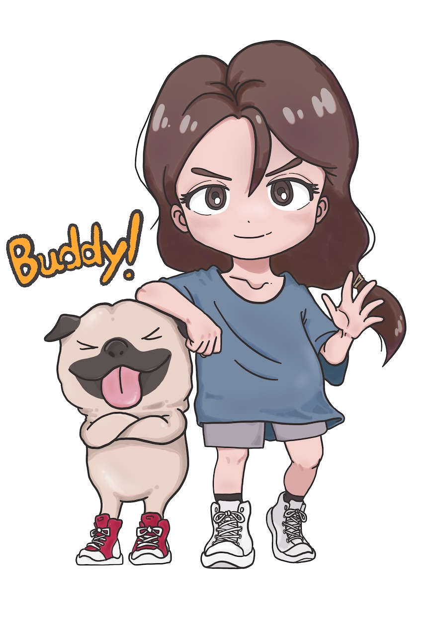 人や動物などのデフォルメイラスト制作します 可愛くポップなオリジナルイラストで目を惹きたい方に！ イメージ1