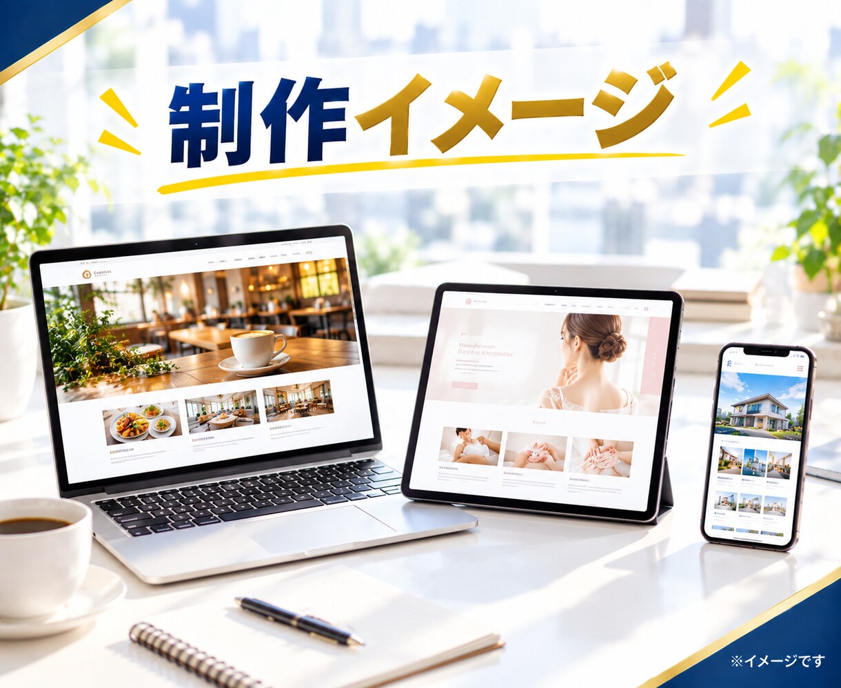 個人事業主・店舗向けに高品質なHPを作成します 低価格なのにカスタマイズ可能！HP作成歴10年以上の安心 イメージ6