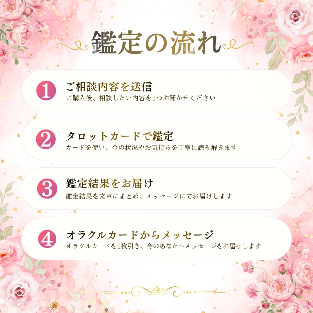 恋愛の不安やモヤモヤに寄り添います 迷ったときそっと寄り添う。お守りタロット✴︎ イメージ2