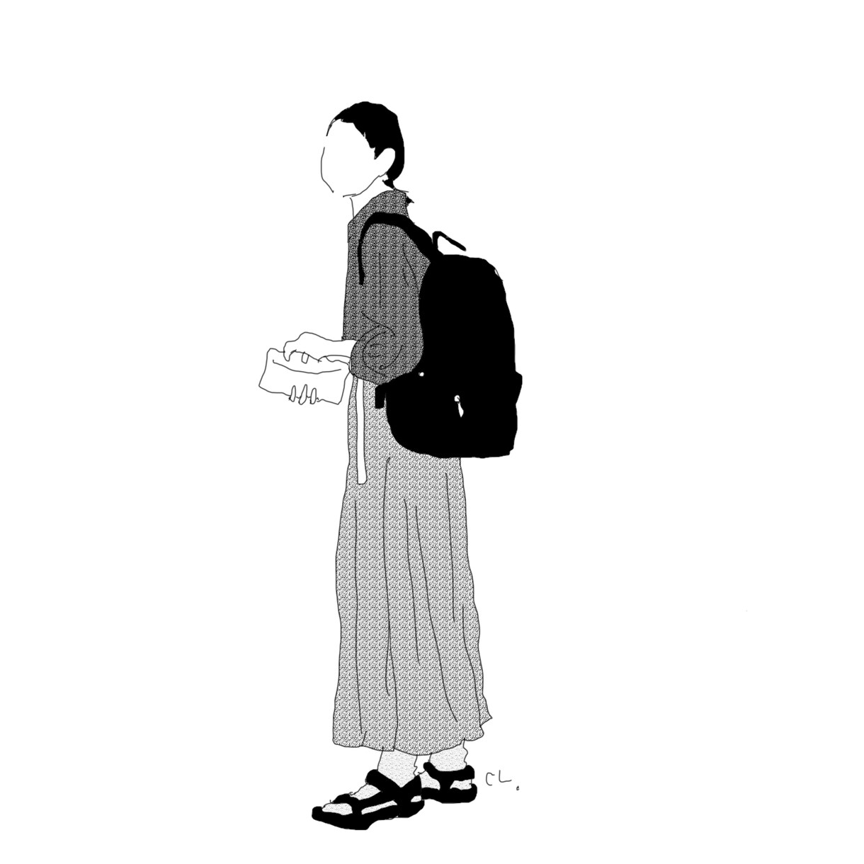 イラストにします 人物画をシンプルなイラストにします イメージ5