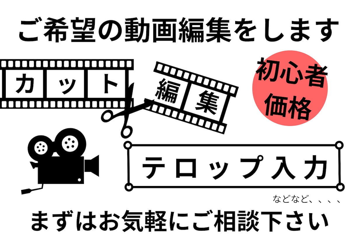 初心者出品｜CapCutで動画を丁寧に編集します 実績作り中のため低価格｜※必ずサービス内容をご覧下さい イメージ1