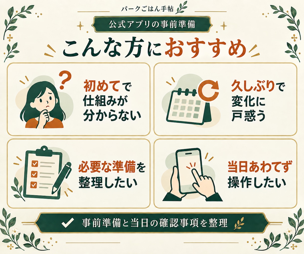ディズニーのアプリ準備を整理します 初めて・久しぶりでも、必要な準備が分かる イメージ3