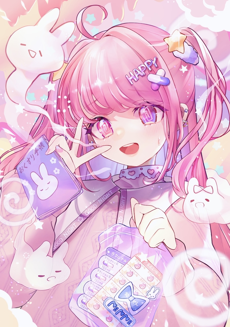 1枚絵とループアニメーションをセットで制作致します イラスト制作～Live2Dでアニメーションを制作致します イメージ1