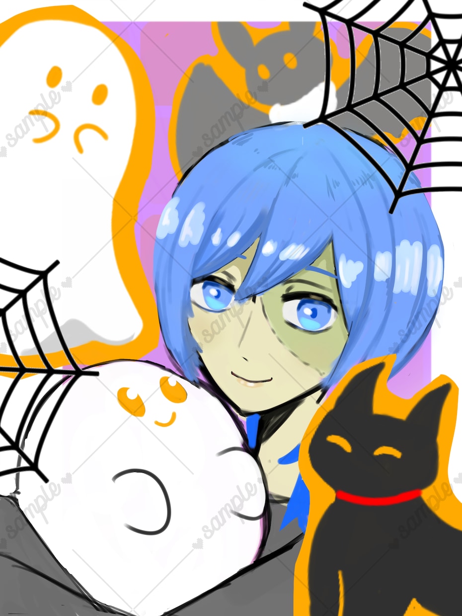 シンプル一枚絵！魂こめて描きます アニメ風からポップ、レトロ、ドットまで！何でも描きます！ イメージ2
