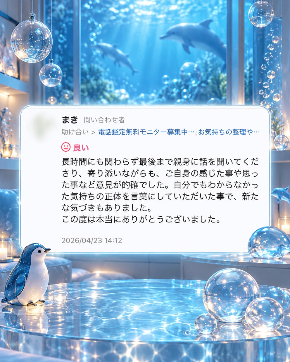 霊感･直感リーディングで心をほどきます 気持ちに寄り添い、前に進むための気づきを イメージ4