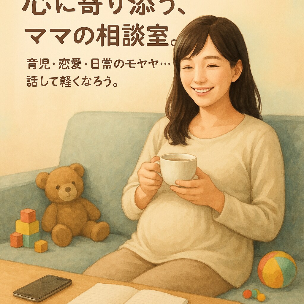 子育ての悩みや愚痴、恋愛相談色んなお話聞きます 「悩みも愚痴もOK。あなたの“しゃべり場”です。」 イメージ1