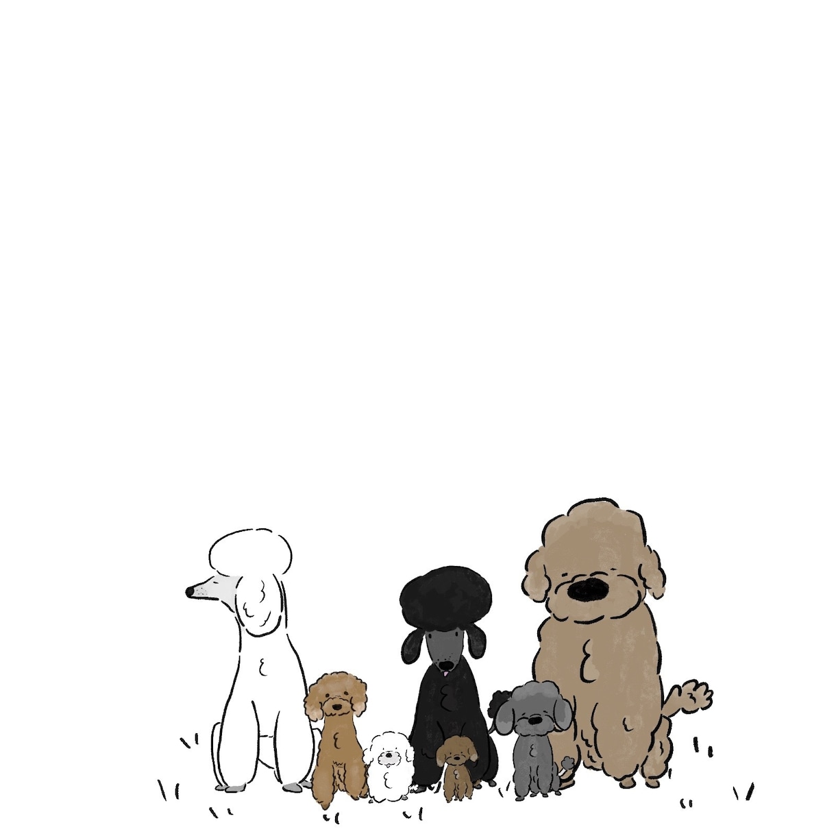 商用OK◎シンプルな動物やペットのイラスト描きます 親しみやすく可愛い1枚！アイコン、グッズなどご利用できます イメージ2