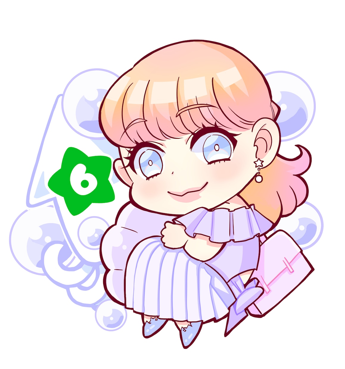 かわいいミニキャラ似顔絵描きます あなたの特徴をとらえて可愛くミニキャラ化！ イメージ2