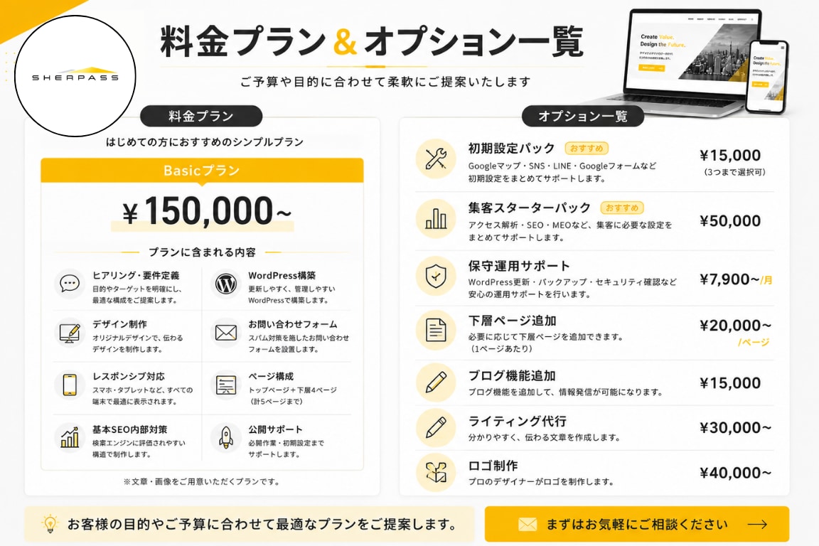 WordPressでホームページ制作します 企画・デザイン・公開まで一括対応します イメージ5