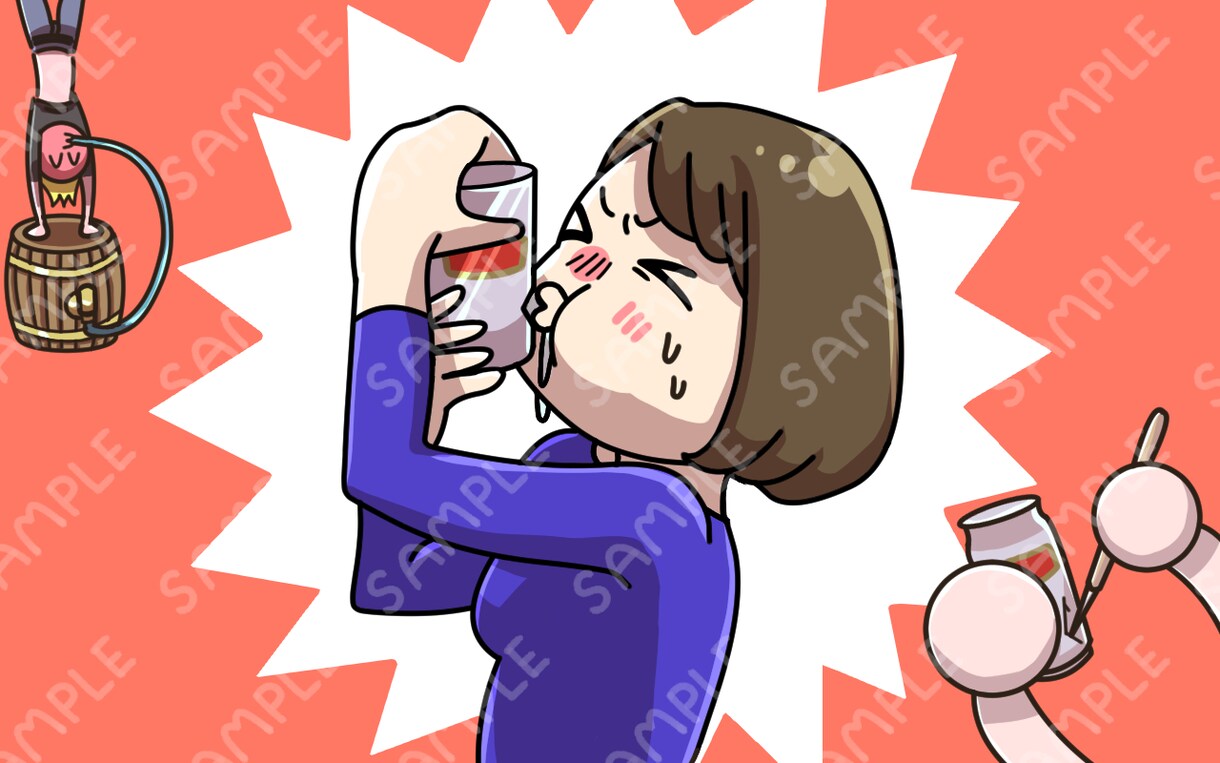 定期購入可★シンプル可愛いイラストをお届けします HP、ブログ、Instagram、パンフレットの挿絵に！ イメージ4