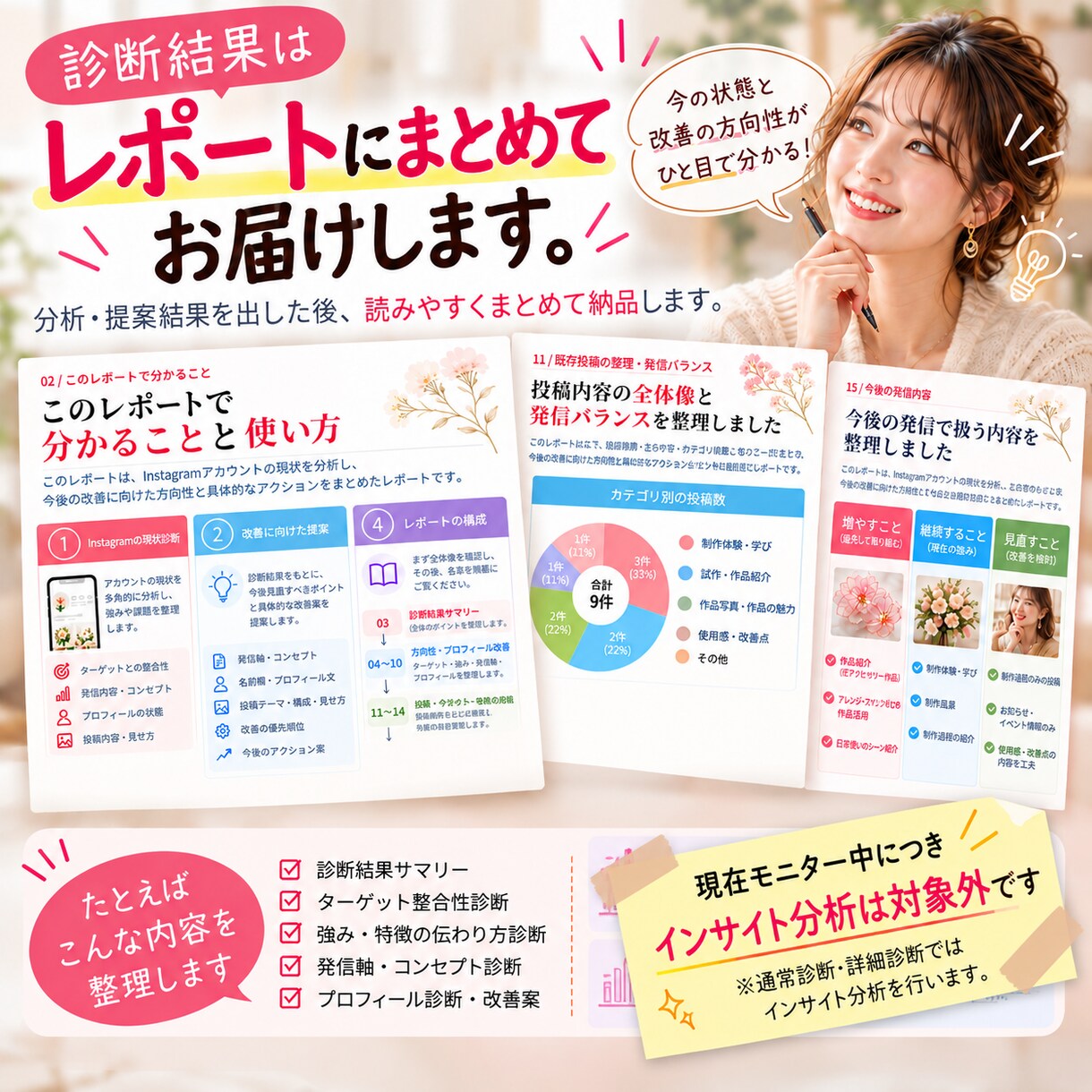 モニター期間中｜インスタ発信を簡易診断します 頑張って発信しているのに、何を直せばいいか分からないあなたへ イメージ7