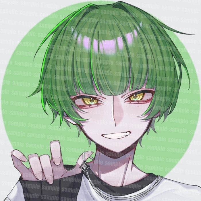 あなたのキャラのアイコンイラストを描きます 描き込み量のある塗りと立体的な赤み涙袋が特徴です イメージ4