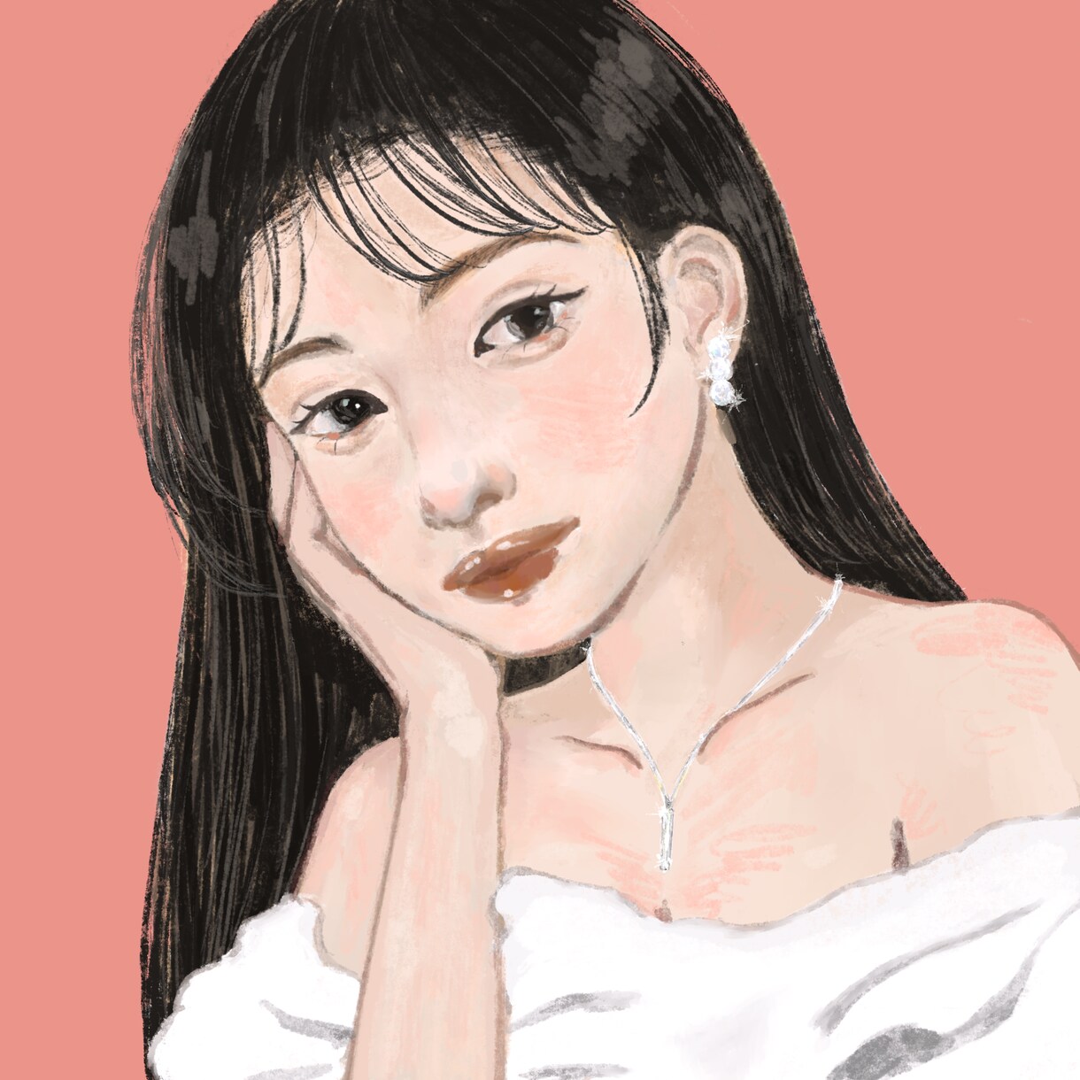 可愛い女の子のイラストを描きます ご自身の似顔絵でも架空の女の子でも、リクエストしてください！ イメージ1