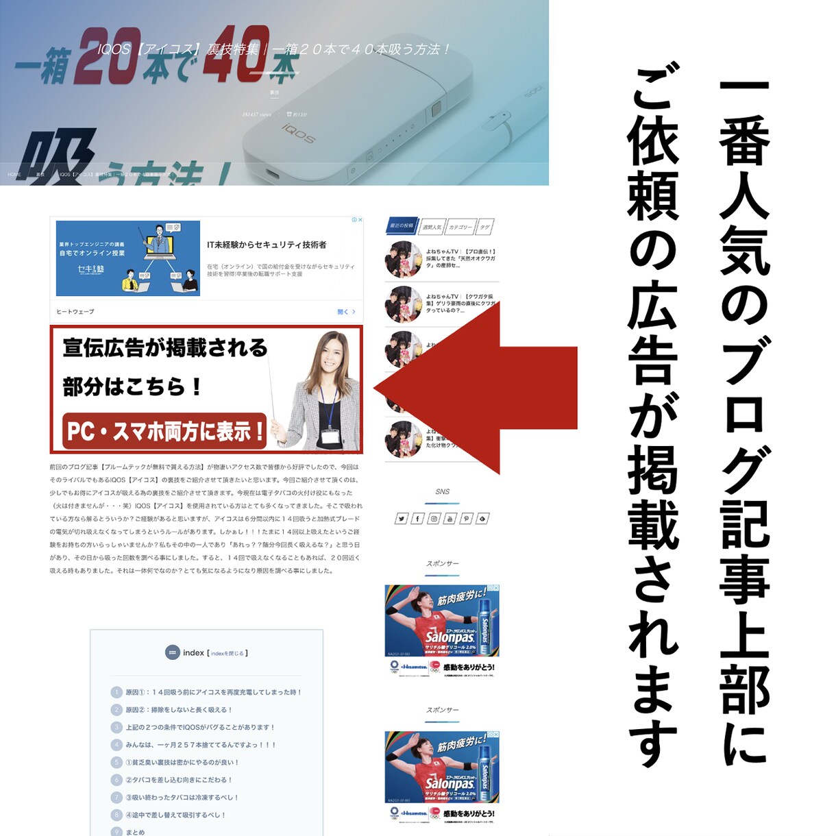 訪問者ビュー１３０万！のサイトで宣伝いたします Google検索【５３万件ヒット中第１位】のブログで宣伝！ イメージ3
