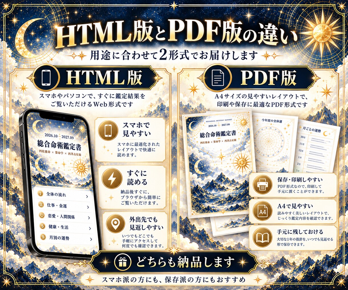 3つの占術であなたの1年を総合鑑定します 四柱推命×算命学×西洋占星術で1年を総合鑑定 イメージ5