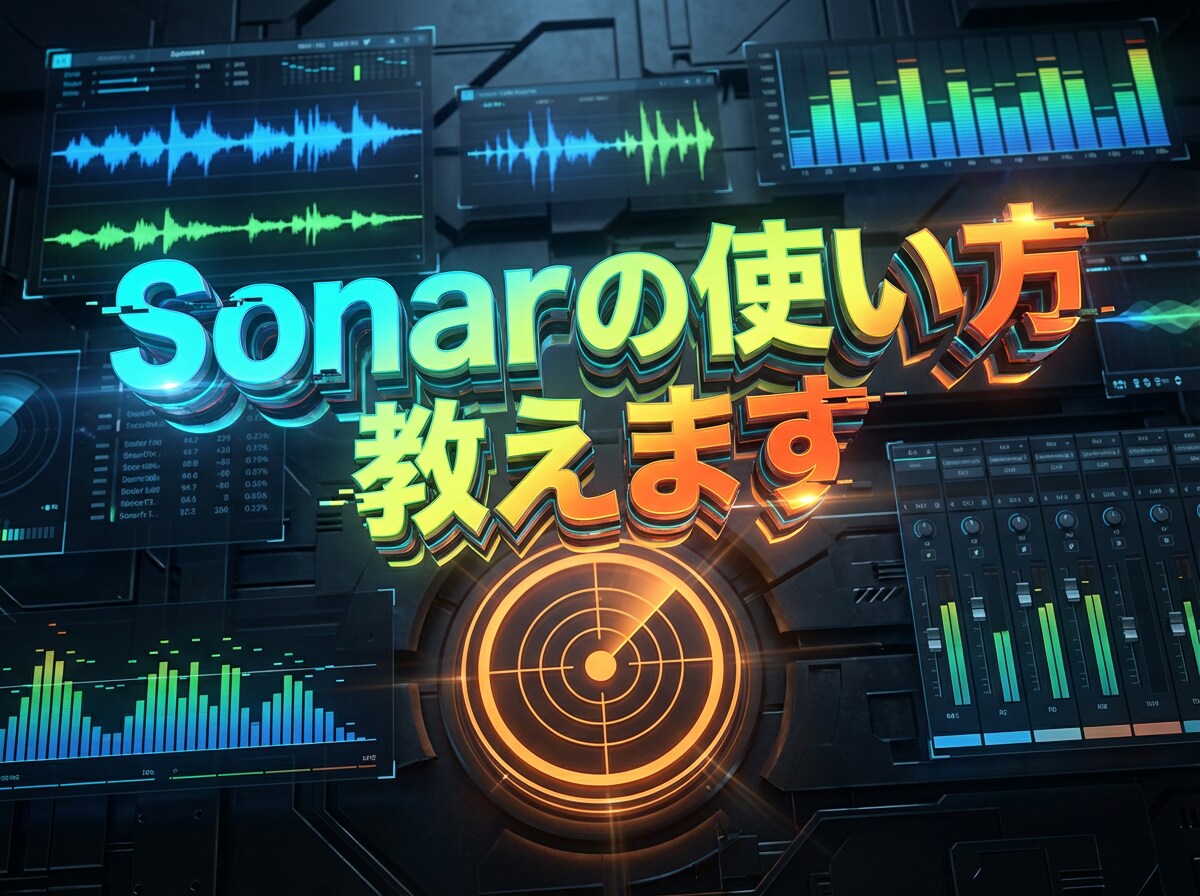 Sonar(Cakewalk)の使い方教えます 無料のDAWで歌ってみたを作ってみたい方に イメージ1
