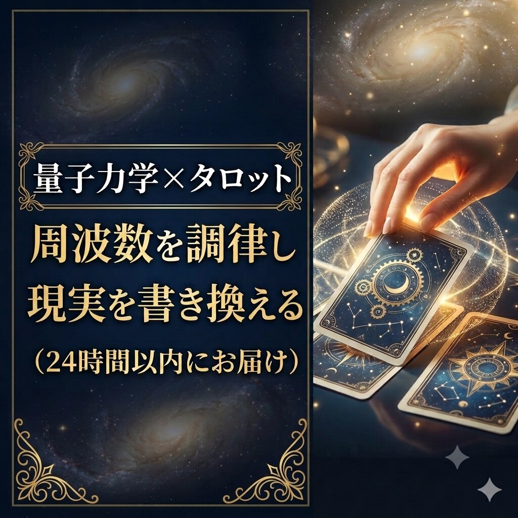 量子力学占い｜ 最高の未来と周波数を一致させます 量子力学で未来を調律｜周波数を整え理想の現実を創る鑑定 イメージ1