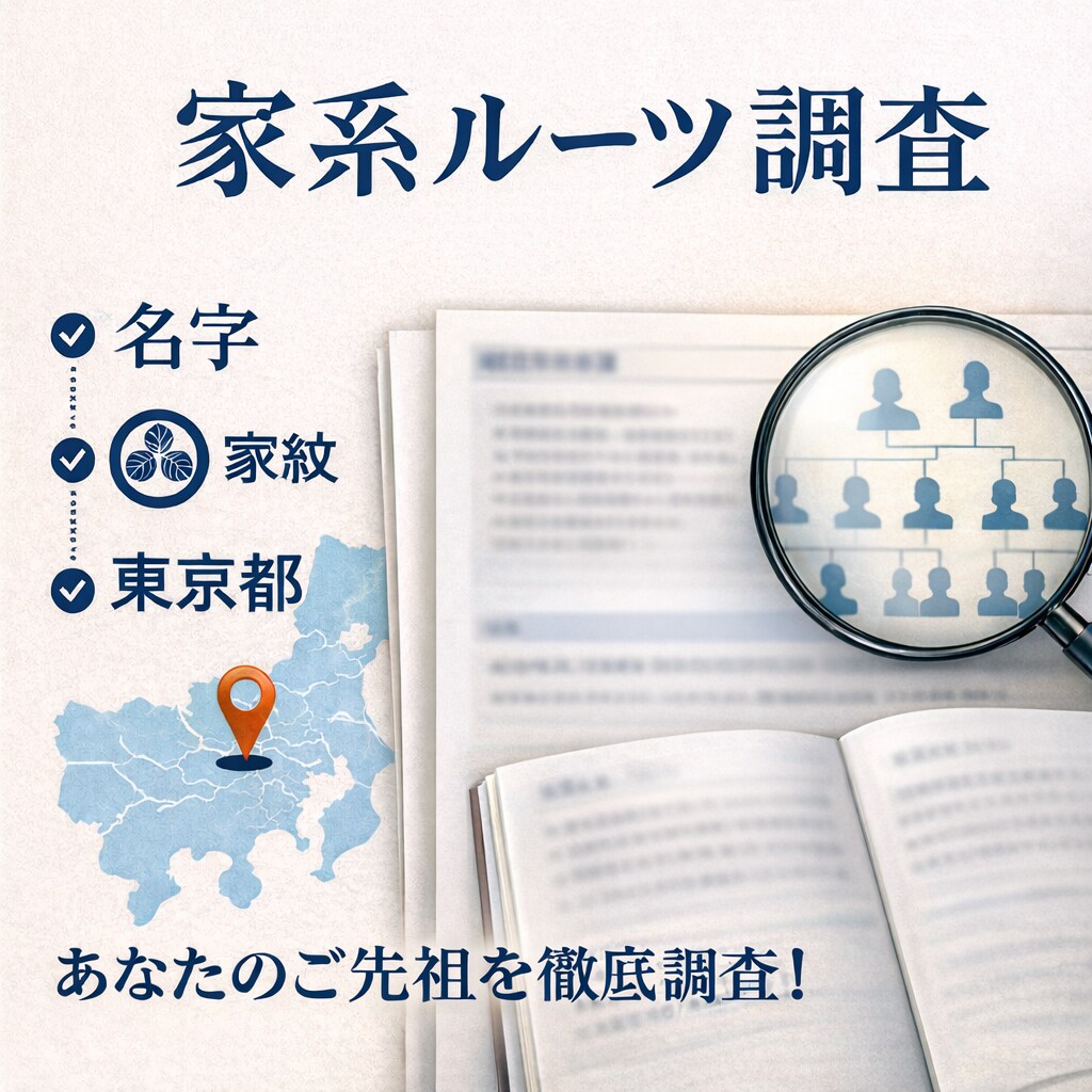 あなたのルーツ探しの方法お教えします ご自身のルーツを知りたいけど、はじめ方に悩んでる方、必見！ イメージ1