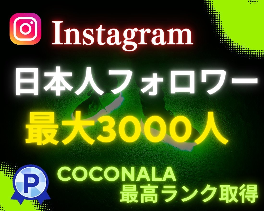 インスタ日本人フォロワーを増加します Instagram日本人フォロワー100人増加！ほぼ減少なし イメージ1