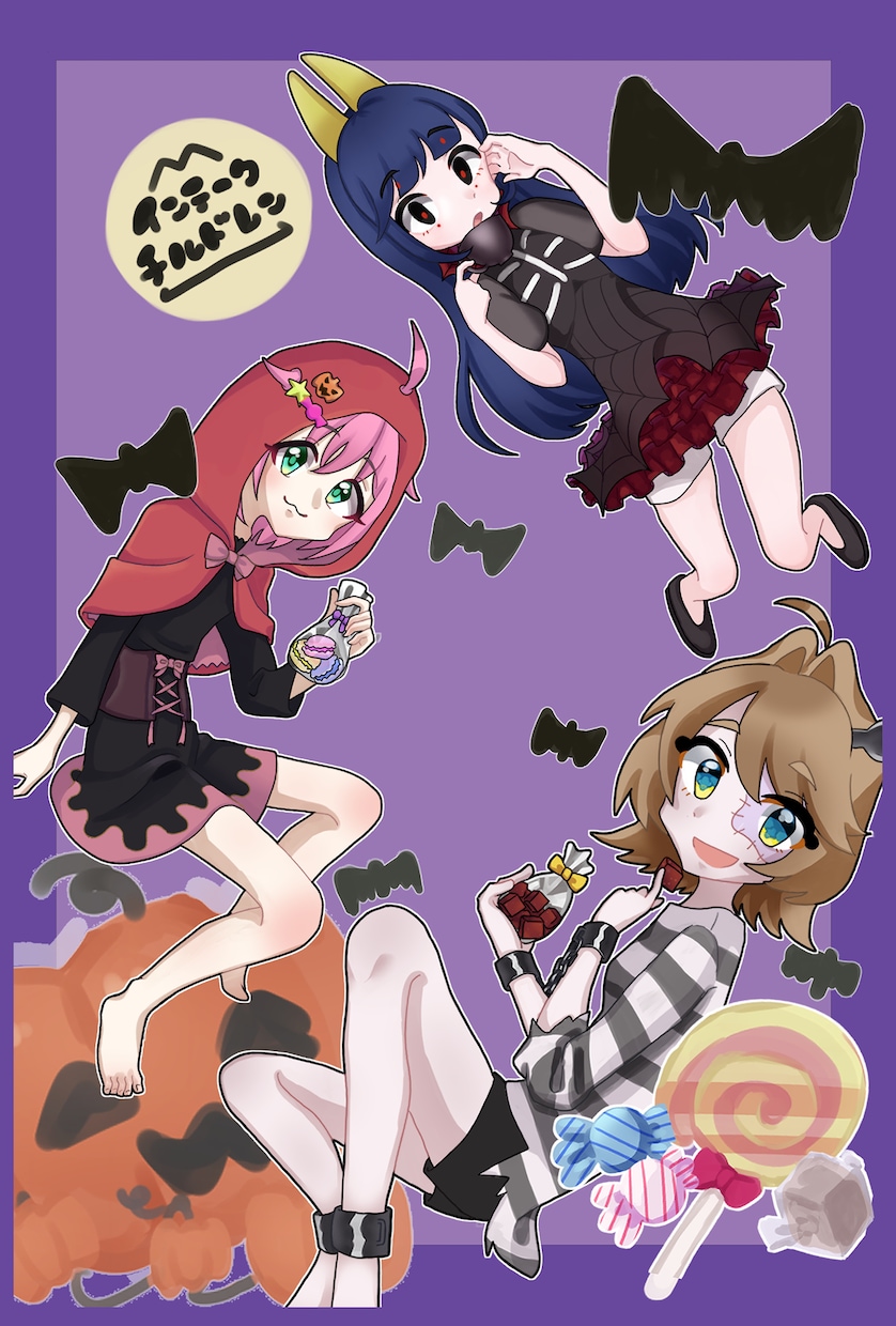 歌ってみたイラストをお描きします パーツ分けした簡易背景つきの全身イラストをお描きします。 イメージ3