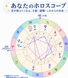 生年月日からあなたに向いている働き方を視ます 出生時間と出生地でホロスコープを作成して具体的です イメージ1