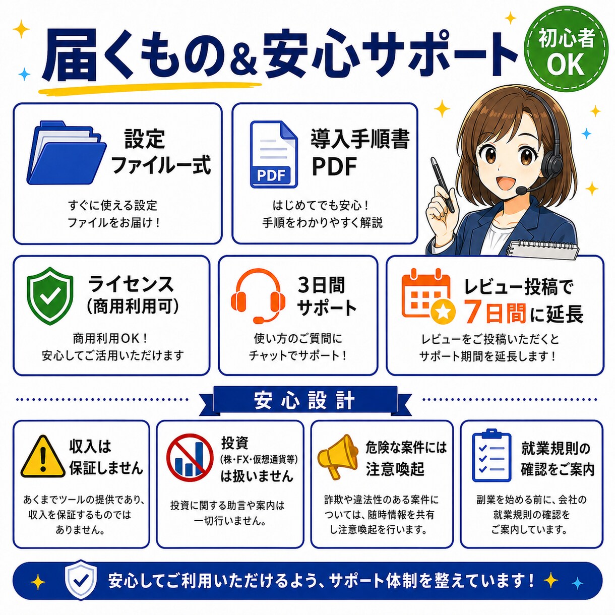 初心者でも使えるAI副業チーム5人の型を渡します Claude Codeですぐ使えるAI伴走チームテンプレート イメージ3