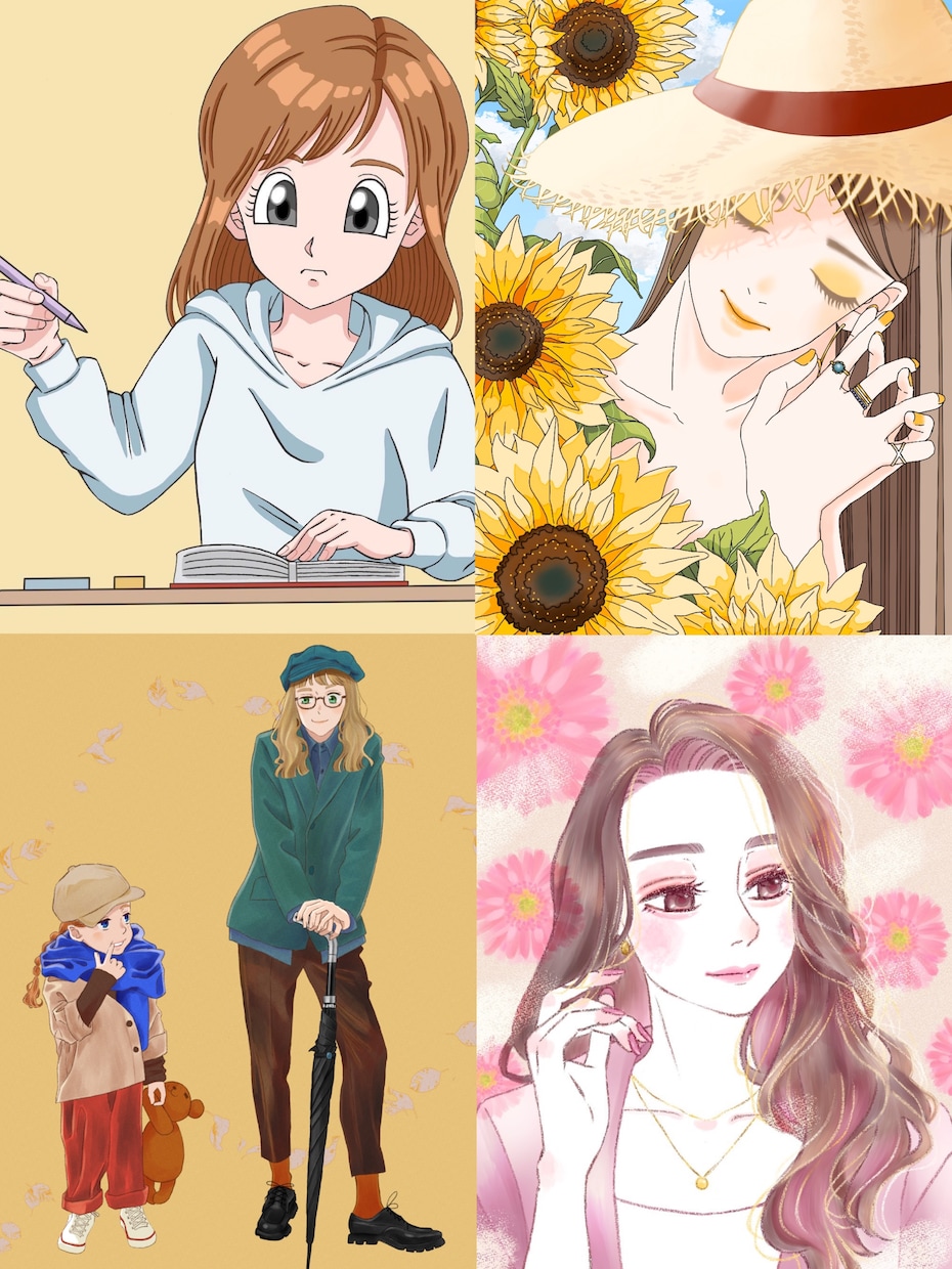 様々なテイストで年齢性別問わずイラスト対応できます 使用用途に合わせて希望に沿ったものにできるよう頑張ります！ イメージ6