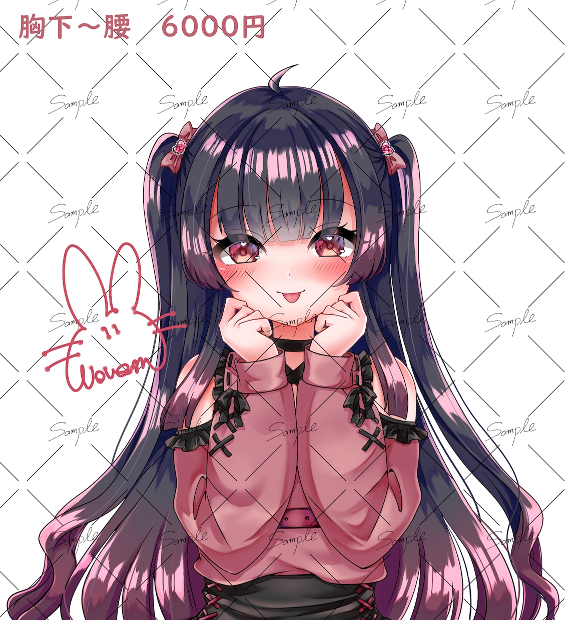 女の子のかわいいイラスト描きます アイコン、キービジュアル、サムネイル…色々な用途にどうぞ！ イメージ5