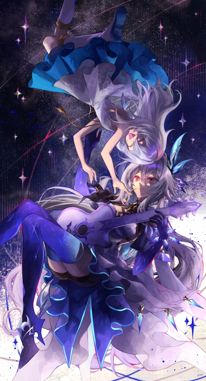 イラスト・一枚絵制作承ります SNSや配信用、キャラデザ、背景など幅広く対応いたします。 イメージ4