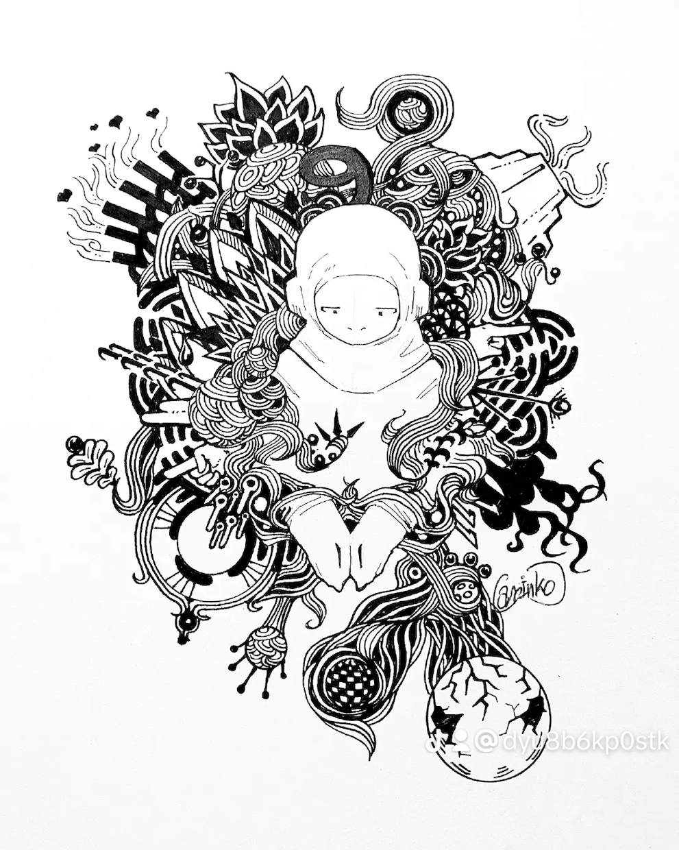 インテリアに使えます オリジナルイラスト【ムーンウォーク】 イメージ1