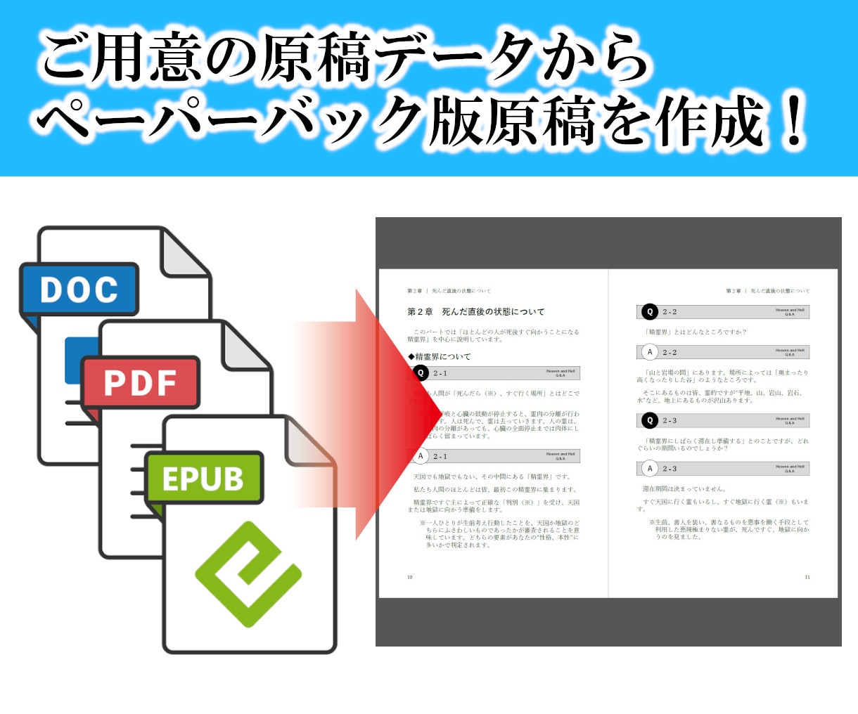 商業出版のような品質でPOD原稿作成します 紙面も目次も、こだわりのレイアウトはプロにお任せください イメージ2