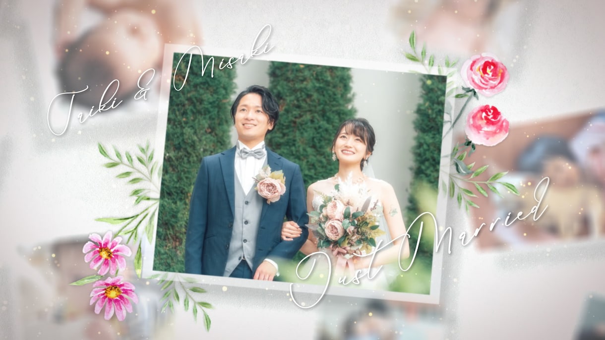 優雅で洗練されたプロフィールムービーを作成します 【写真最大48枚】プロが制作した動画でエレガントな結婚式に！ イメージ6