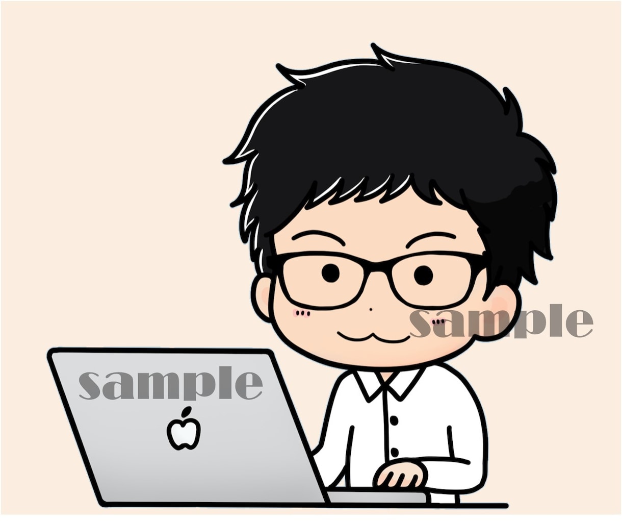 SNSやブログに！修正無制限ミニキャラお描きします SNSやブログ向けに！あなただけのゆるミニキャラを♪ イメージ6