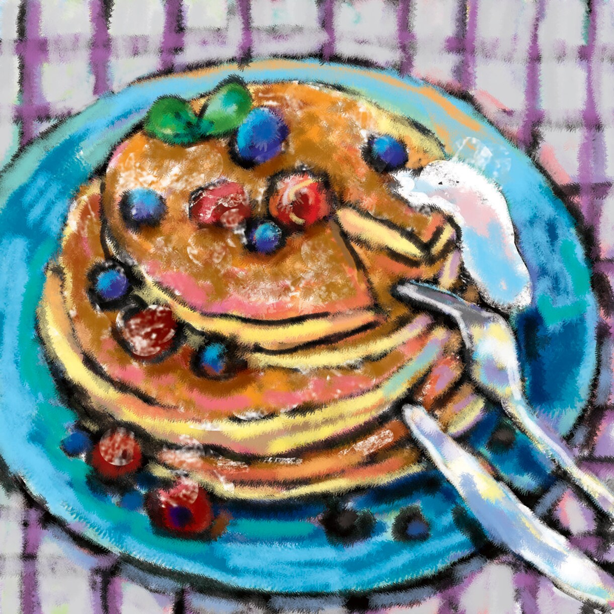 美味しそうな「メニュー料理」や、食材など描きます タッチは軽い絵画風。美味しい料理をより美味しそうに描きます! イメージ1