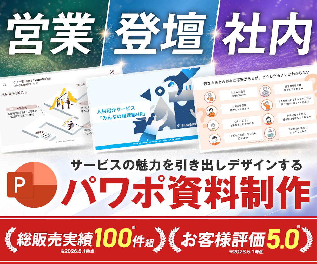 法人実績多数！心掴むデザインでパワポ資料作成します 採用ピッチ、ホワイトペーパー、セミナー資料など幅広く対応！ イメージ1