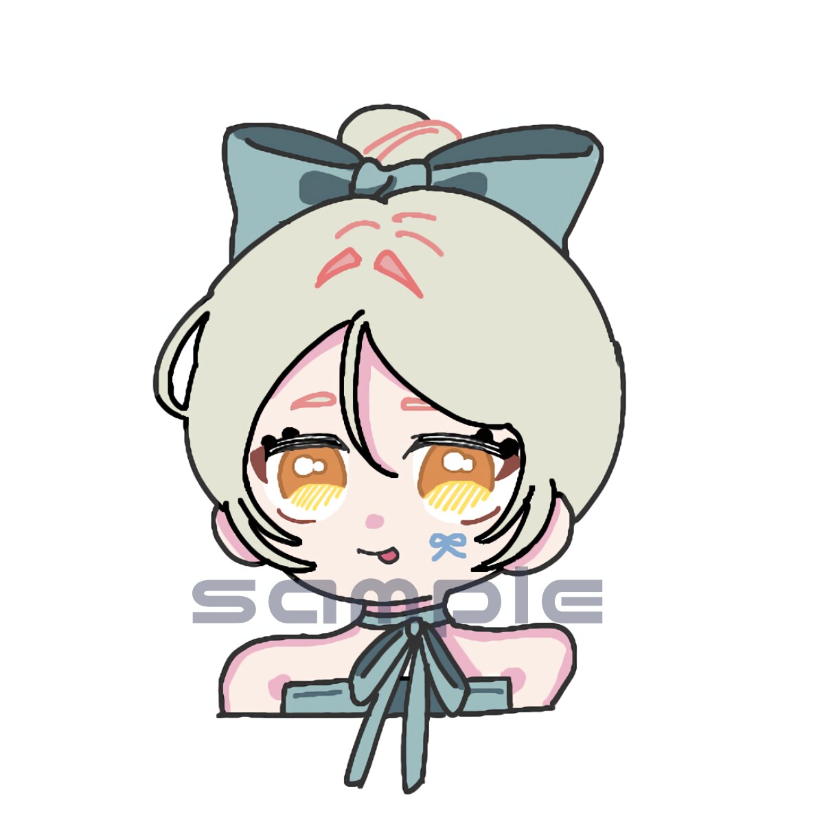 ゆるふわx似顔絵アイコン描きます SNS/インスタ/ブログ用、背景柄も対応◎ イメージ8