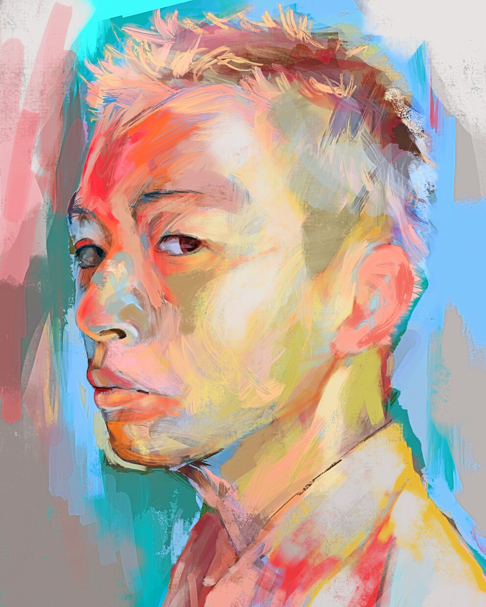 現役作家が描く光と色彩のリアル人物画を制作します 現役の作家が世界観設計から丁寧に制作いたします。商用利用可！ イメージ1